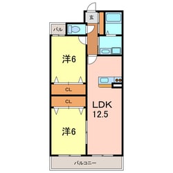 ＦＲＥＳＣＯ　ＳＥＣＯＮＤ(南棟)の物件間取画像